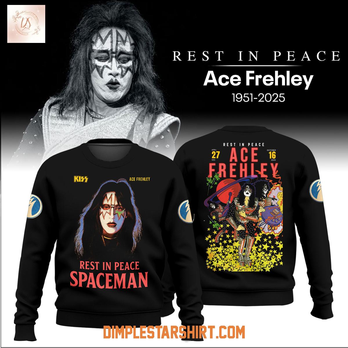 Kiss Ace Frehley Rip Spaceman 2025 Hoodie Shirt Kiss Ace Frehley Rip Spaceman 2025 Hoodie Shirt