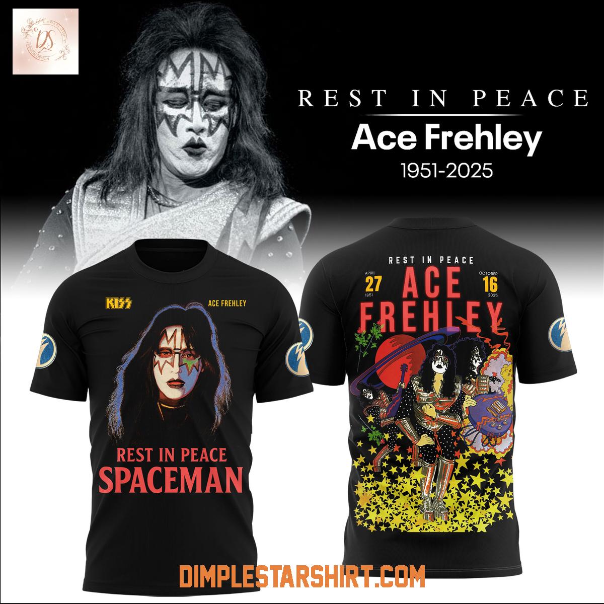 Kiss Ace Frehley Rip Spaceman 2025 Hoodie Shirt Kiss Ace Frehley Rip Spaceman 2025 Hoodie Shirt