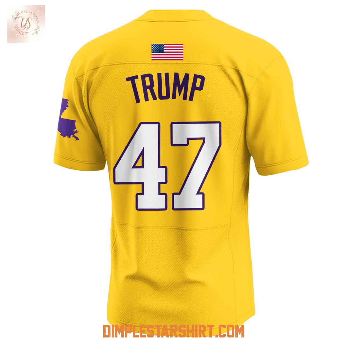 LSU Tigers x Trump Gold Football Jersey LSU Tigers x Trump Gold Football Jersey