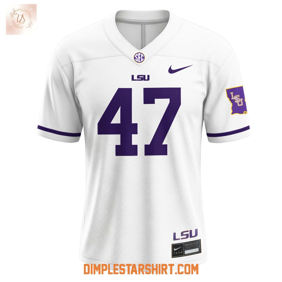 LSU Tigers x Trump White Football Jersey LSU Tigers x Trump White Football Jersey