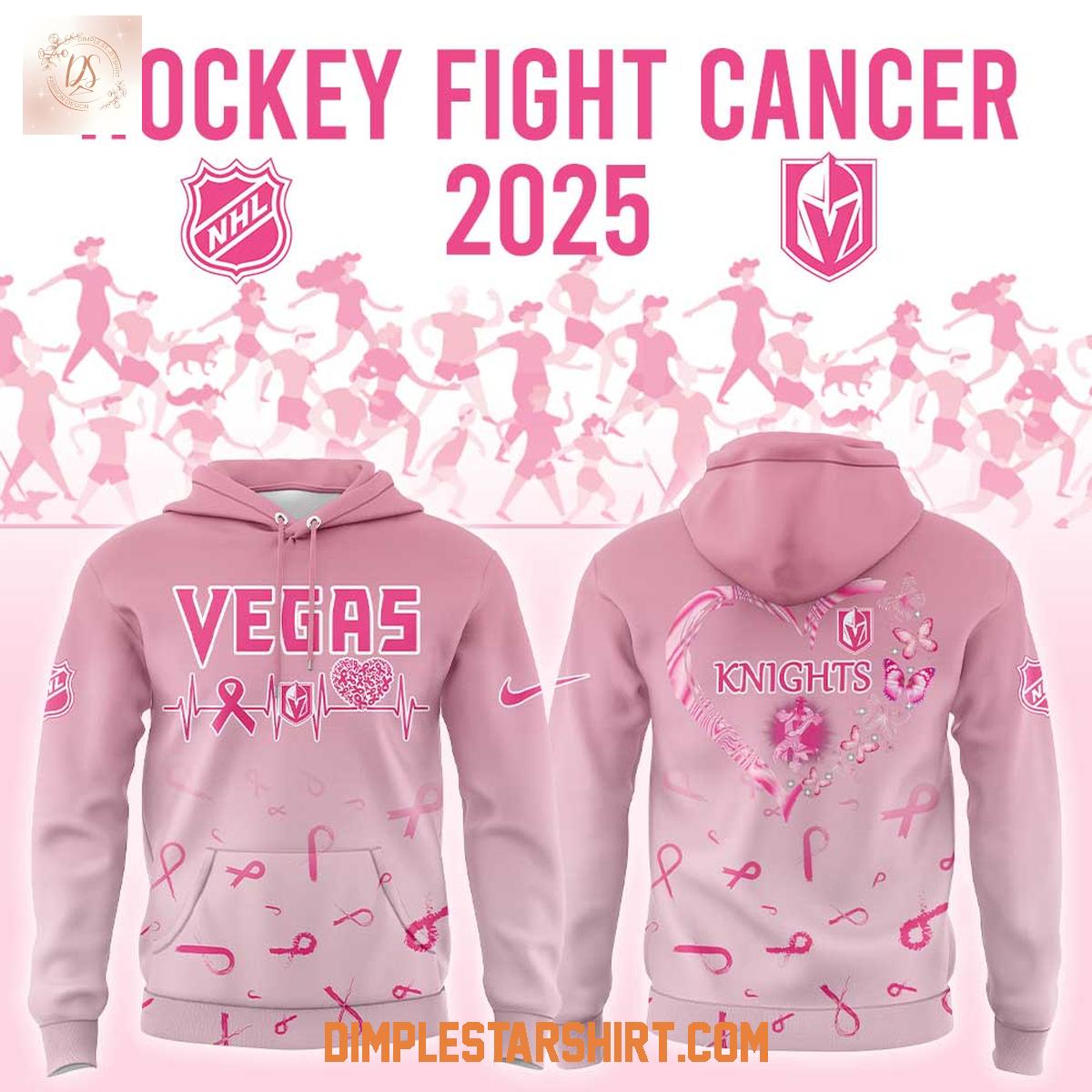 Las Vegas Knights Hockey Fight Cancer 2025 Hoodie Shirt Las Vegas Knights Hockey Fight Cancer 2025 Hoodie Shirt