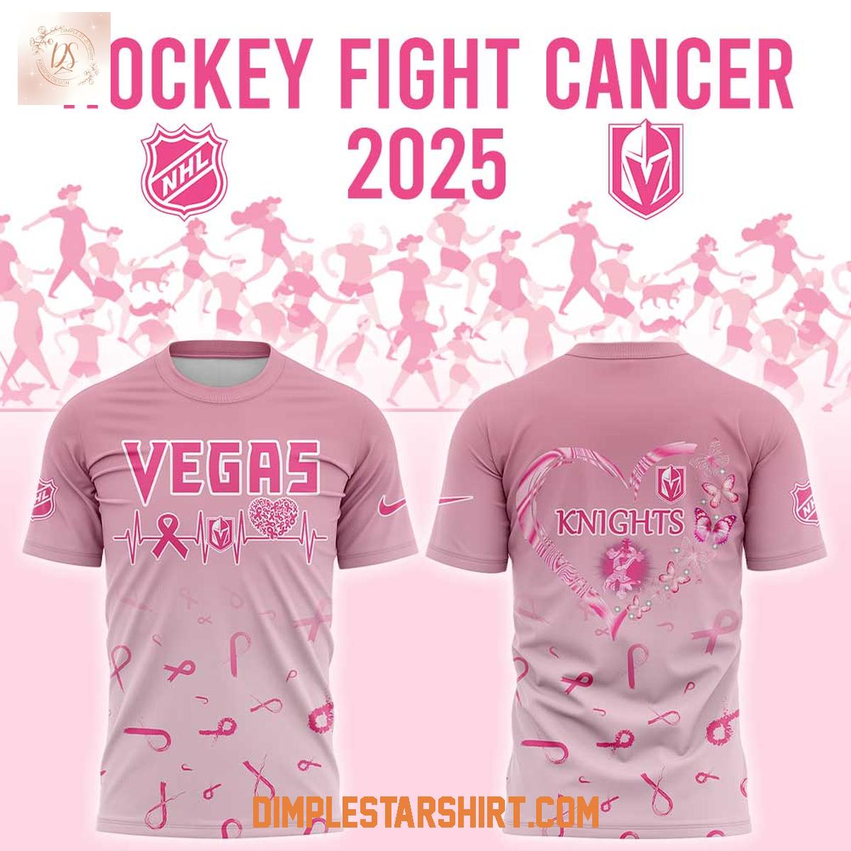Las Vegas Knights Hockey Fight Cancer 2025 Hoodie Shirt Las Vegas Knights Hockey Fight Cancer 2025 Hoodie Shirt