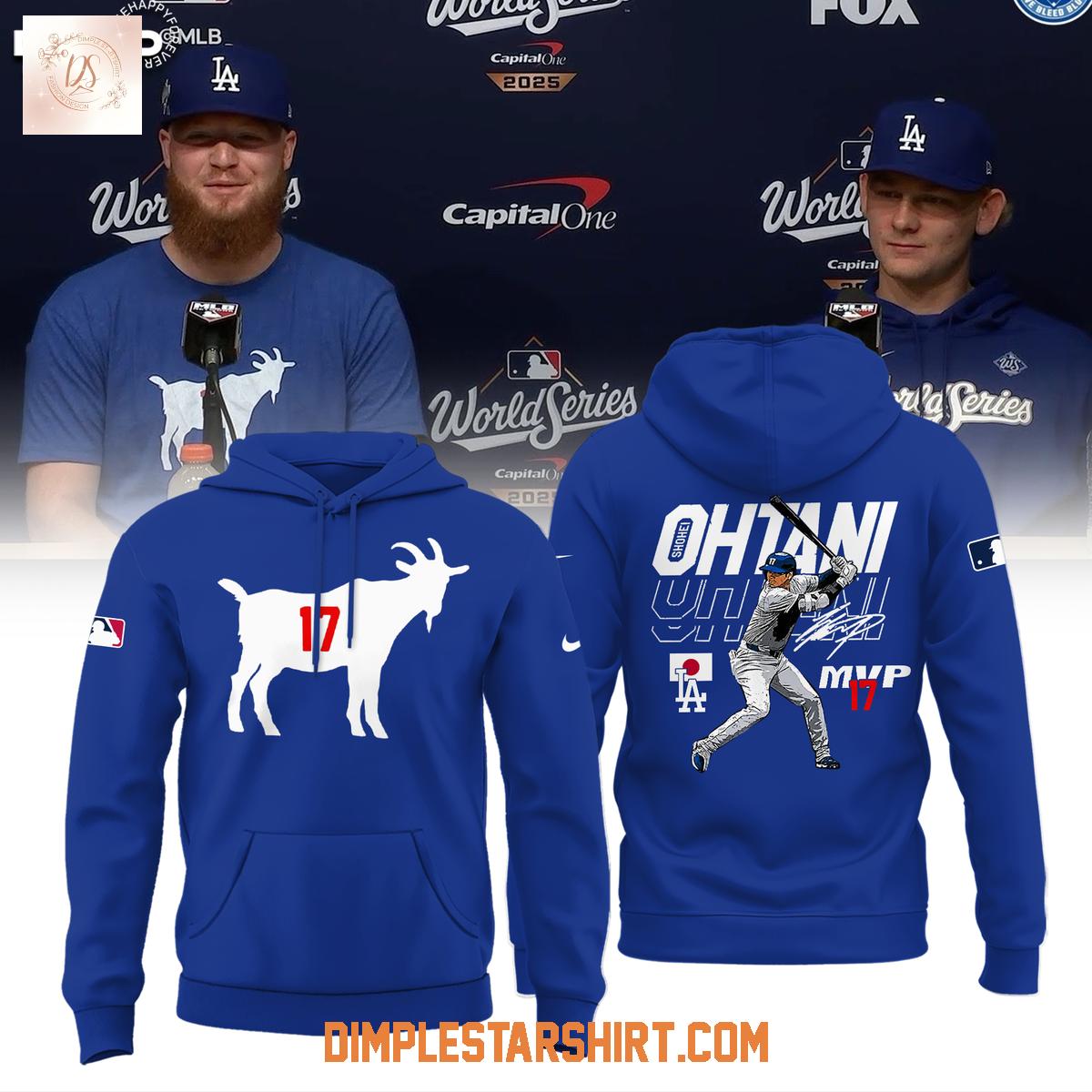 Los Angeles Dodgers The Goat Shohei Ohtani Hoodie Shirt Los Angeles Dodgers The Goat Shohei Ohtani Hoodie Shirt