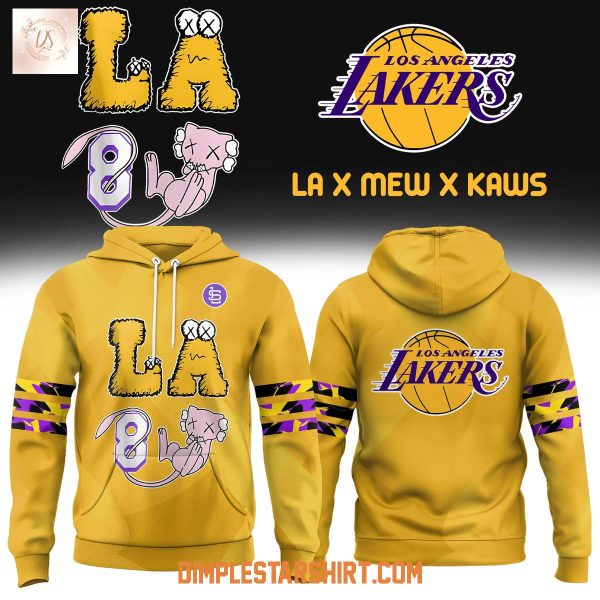 Los Angeles Lakers x Mew x Kaws Hoodie Shirt