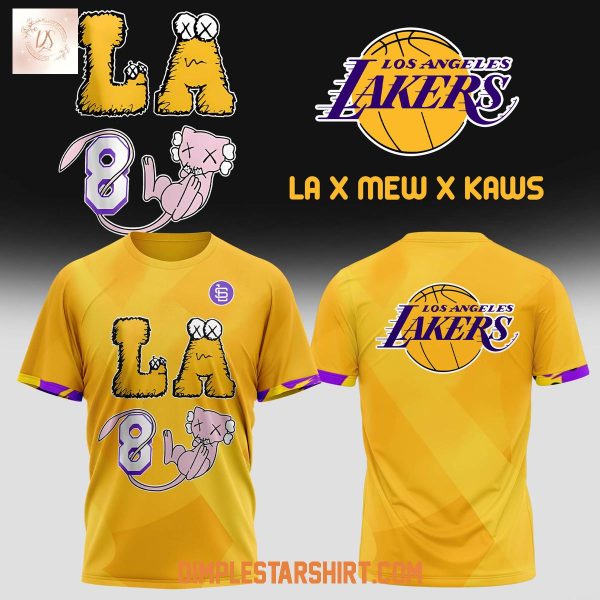 Los Angeles Lakers x Mew x Kaws Hoodie Shirt