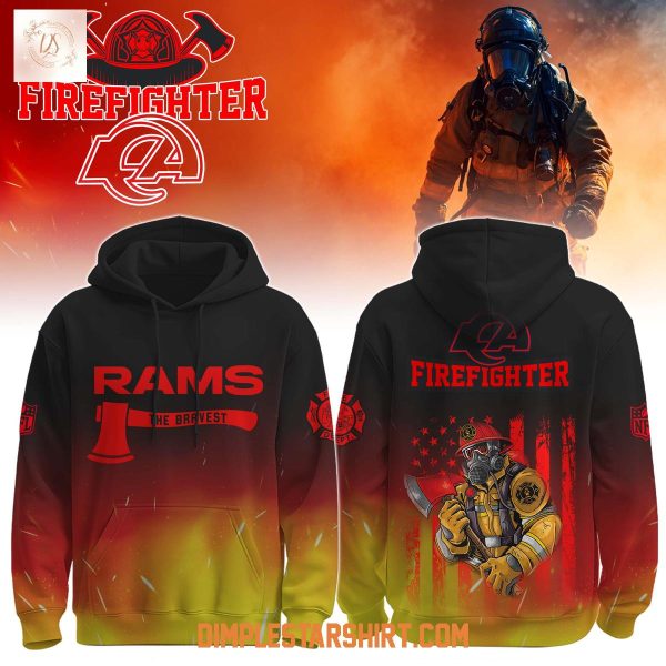 Los Angeles Rams x Firefighter The Bravest Flame Hoodie Shirt