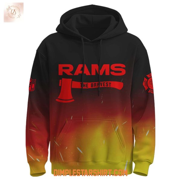 Los Angeles Rams x Firefighter The Bravest Flame Hoodie Shirt