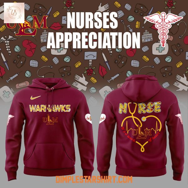 Louisiana Monroe Warhawks Nurses Appreciation 2025 Hoodie Shirt