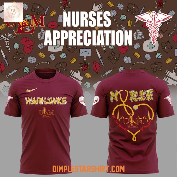 Louisiana Monroe Warhawks Nurses Appreciation 2025 Hoodie Shirt