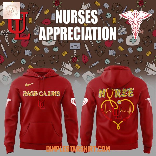Louisiana Ragin' Cajuns Nurses Appreciation 2025 Hoodie Shirt