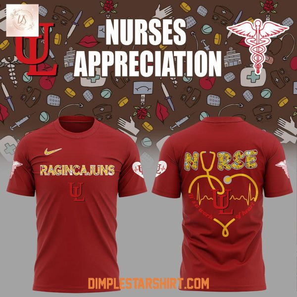 Louisiana Ragin' Cajuns Nurses Appreciation 2025 Hoodie Shirt
