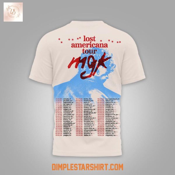 Machine Gun Kelly Lost Americana Tour Shirt
