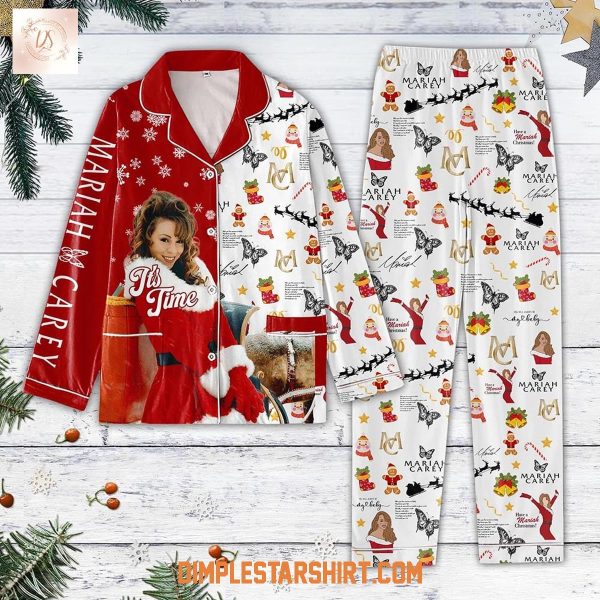 Mariah Carey It's Time For Christmas Pajamas Set
