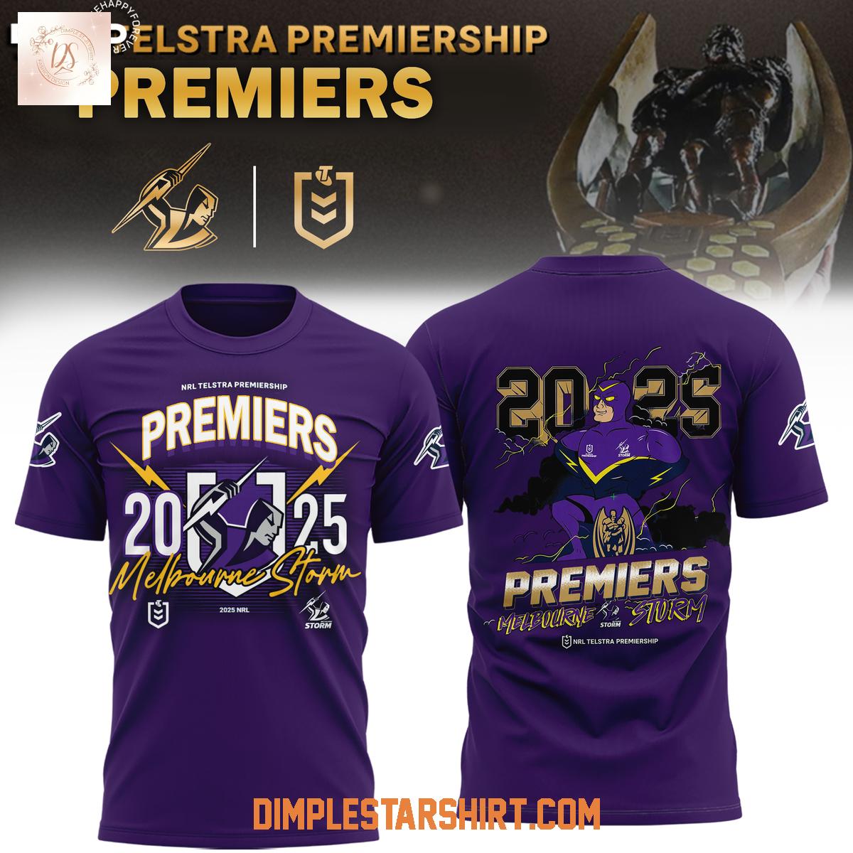 Melbourne Storm 2025 NRL Premiers Hoodie Shirt Melbourne Storm 2025 NRL Premiers Hoodie Shirt