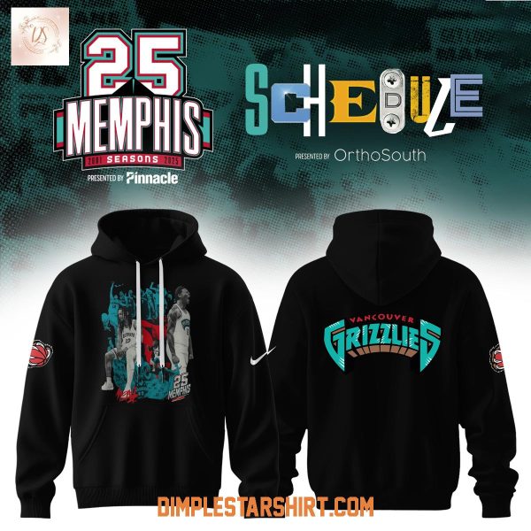 Memphis Grizzlies 25th Anniversary Hoodie Shirt