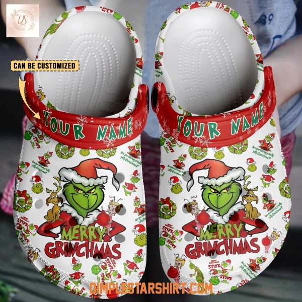 Merry Grinchmas Happy Holiday Clogs Crocs