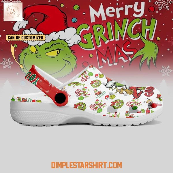 Merry Grinchmas Happy Holiday Clogs Crocs