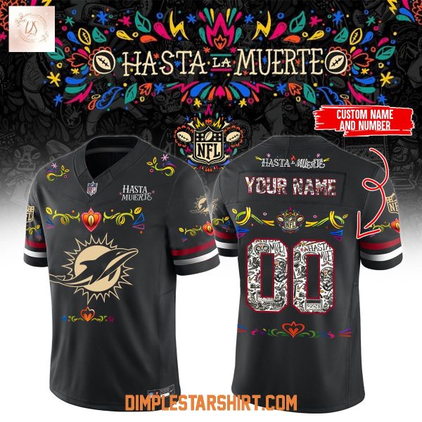 Miami Dolphins Hasta Las Muerte 2025 Football Jersey