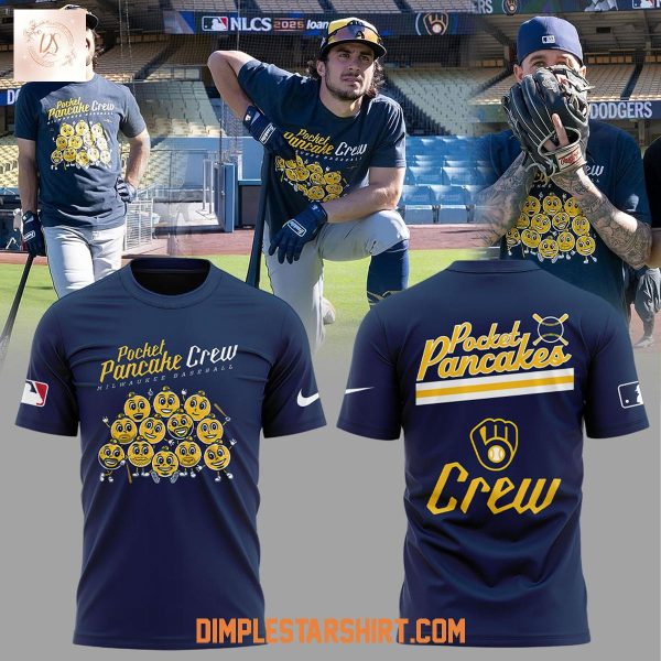 Milwaukee Brewers Pocket Pancake Crew Hoodie Shirt