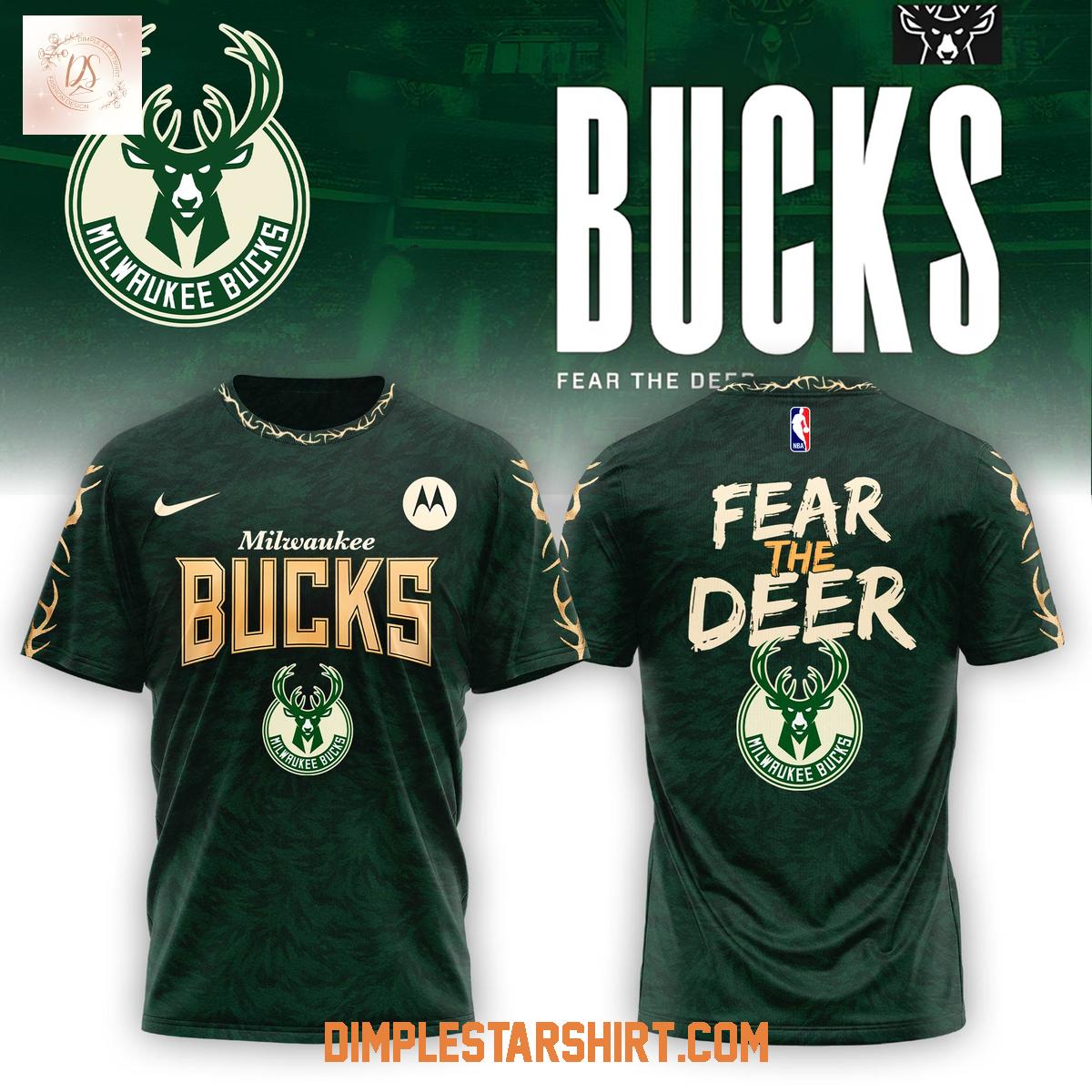 Milwaukee Bucks Fear The Deer Deep Forest Icon Hoodie Shirt Milwaukee Bucks Fear The Deer Deep Forest Icon Hoodie Shirt