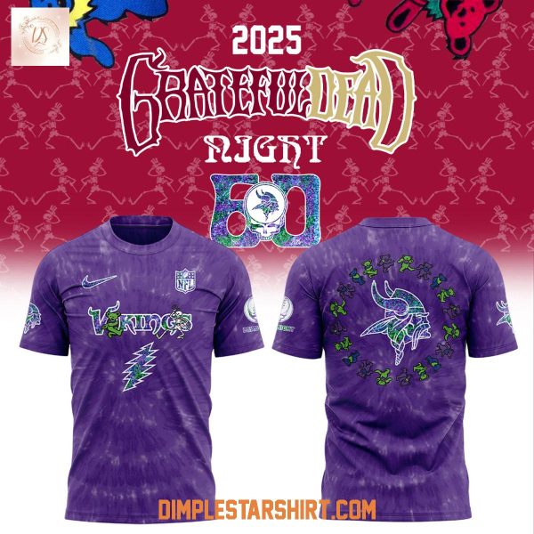 Minnesota Vikings Grateful Dead 60th Anniversary Hoodie Shirt