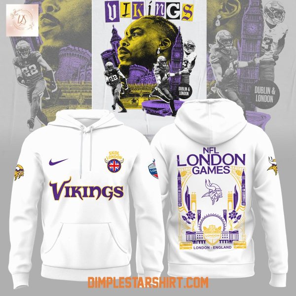 Minnesota Vikings NFL In London Games White Hoodie Shirt
