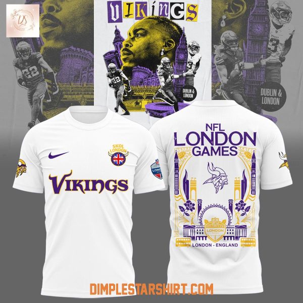 Minnesota Vikings NFL In London Games White Hoodie Shirt
