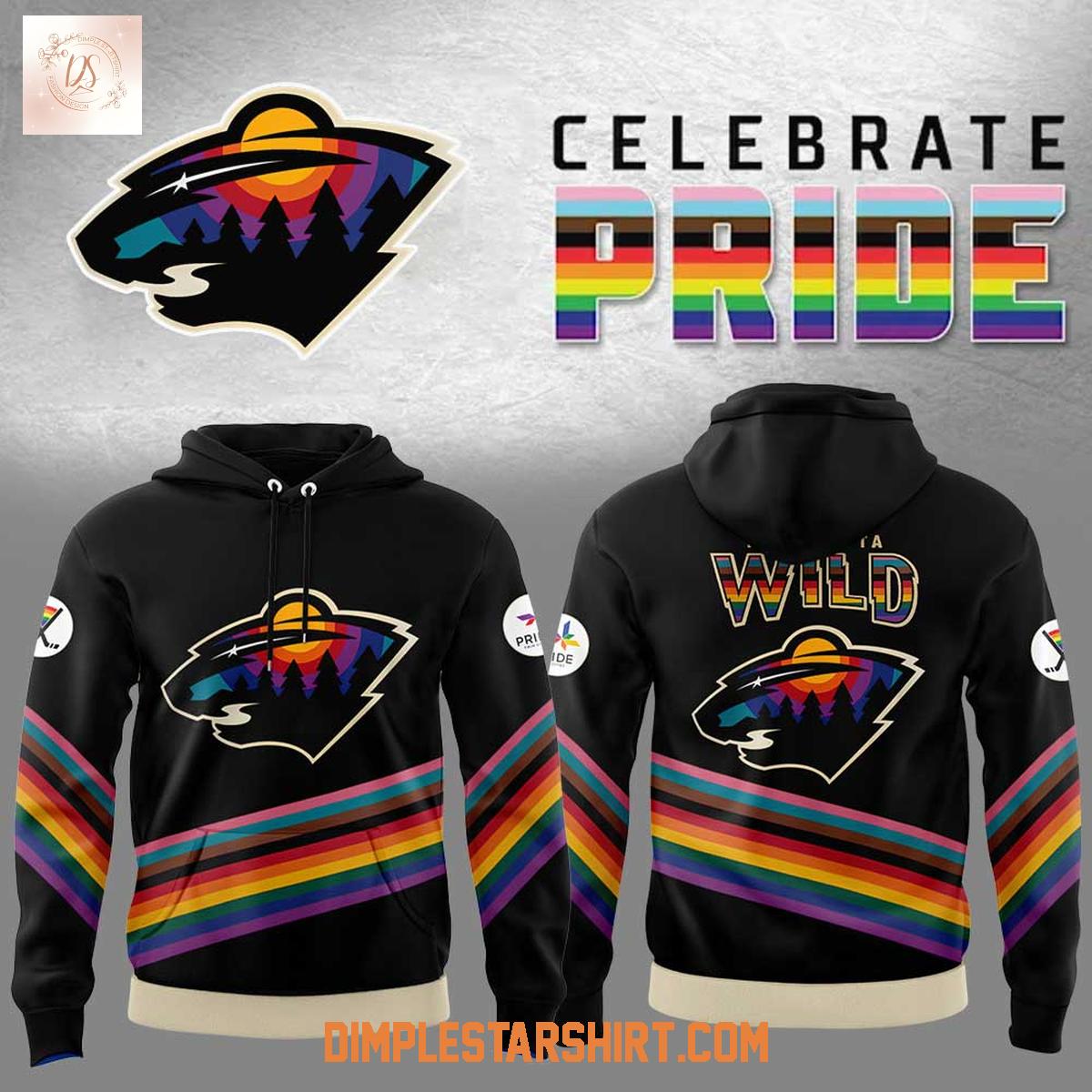 Minnesota Wild Celebrate Pride Night Hoodie Shirt Minnesota Wild Celebrate Pride Night Hoodie Shirt