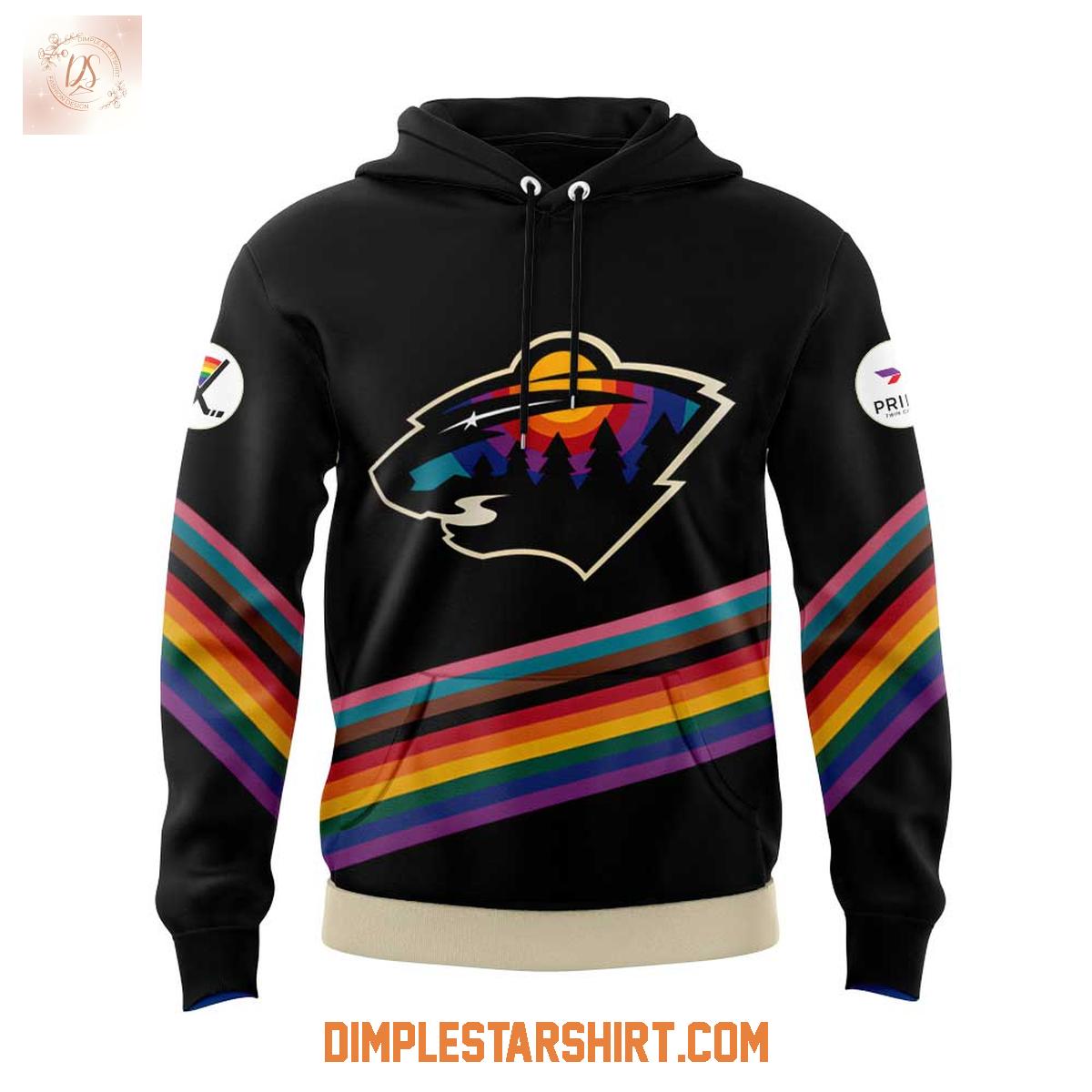 Minnesota Wild Celebrate Pride Night Hoodie Shirt Minnesota Wild Celebrate Pride Night Hoodie Shirt