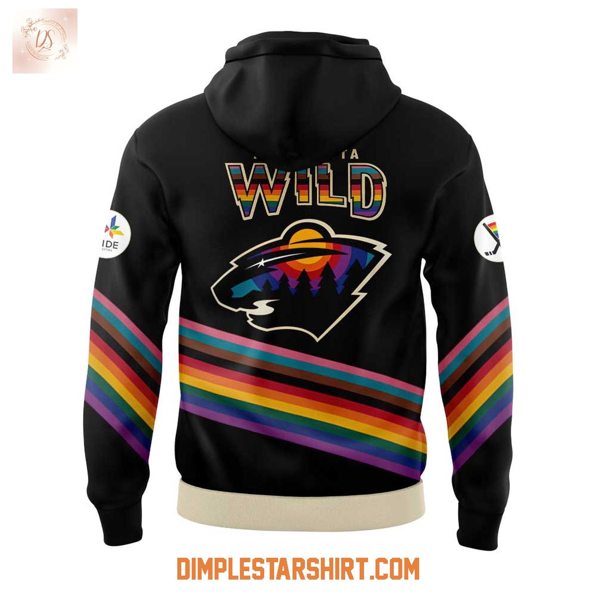 Minnesota Wild Celebrate Pride Night Hoodie Shirt Minnesota Wild Celebrate Pride Night Hoodie Shirt