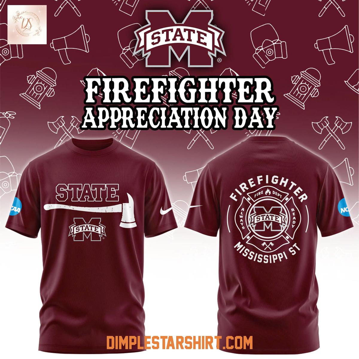 Mississippi State Bulldogs Firefighter Application Day 2025 Hoodie Shirt Mississippi State Bulldogs Firefighter Application Day 2025 Hoodie Shirt