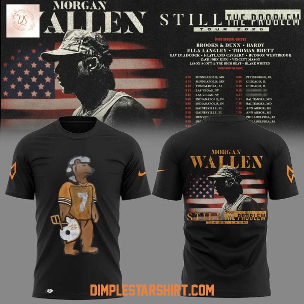 Morgan Wallen Still The Problem Tour 2026 Black Hoodie Shirt