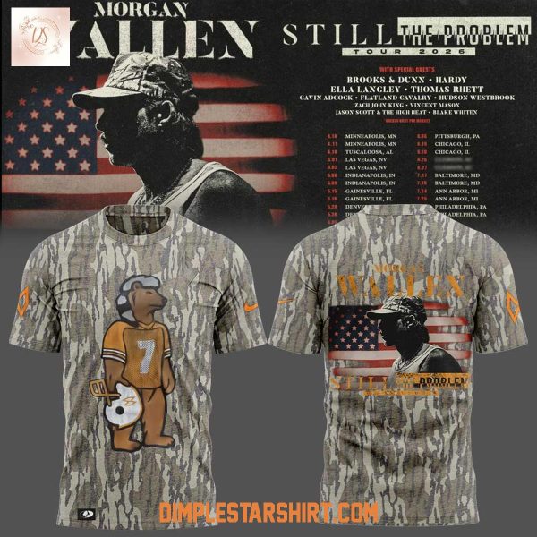 Morgan Wallen Still The Problem Tour 2026 Camo Hoodie Shirt
