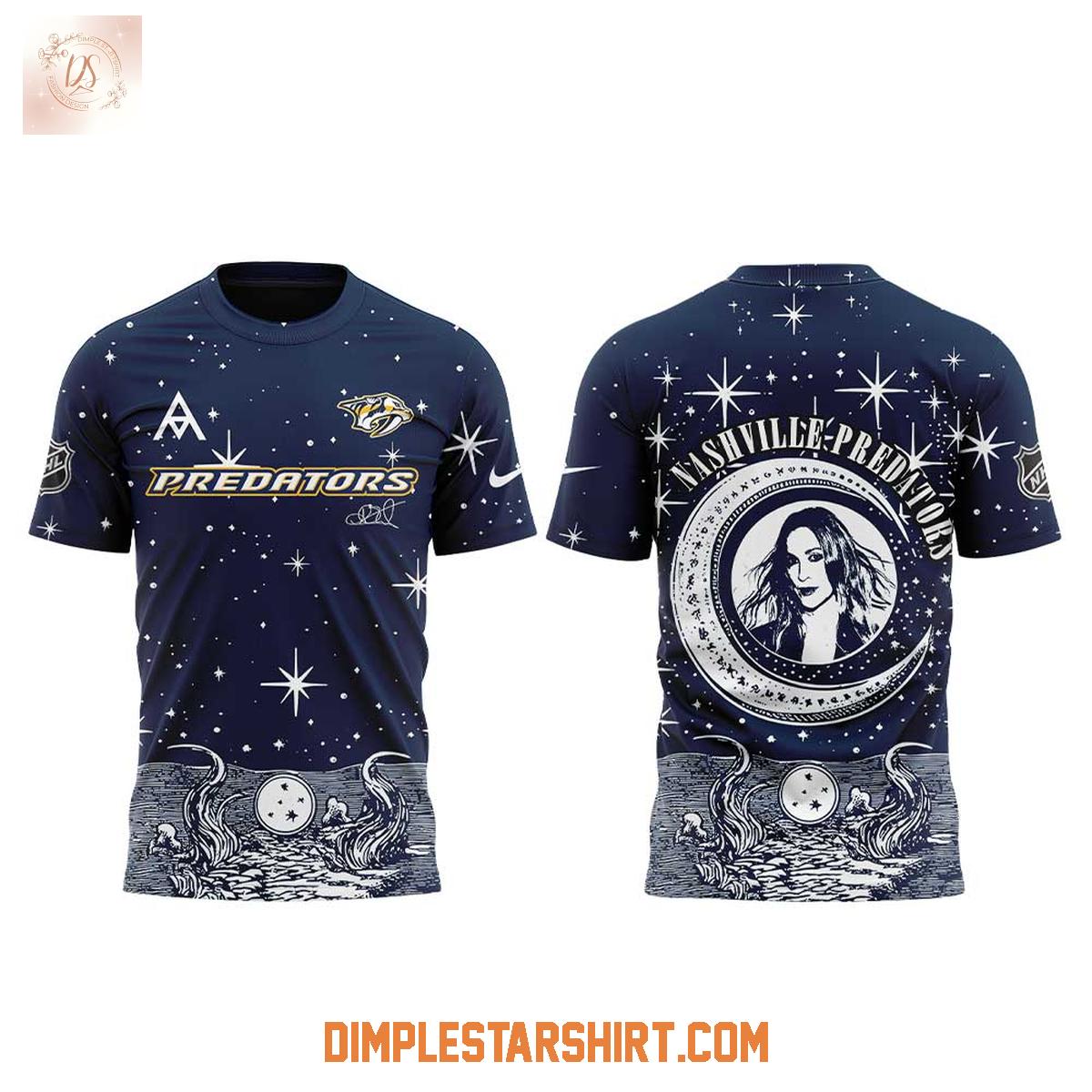 Nashville Predators Alanis Morissette The Triple Moon Tour 2025 Hoodie T Shirt Nashville Predators Alanis Morissette The Triple Moon Tour 2025 Hoodie T Shirt