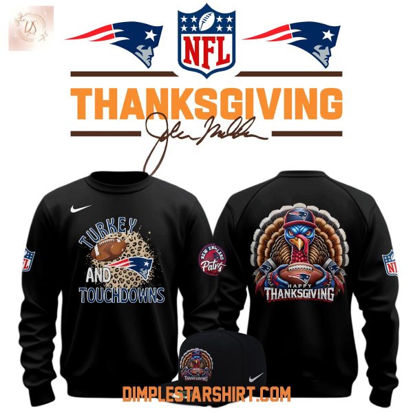 New England Patriots Thanksgiving Turkey And Touchdowns Hoodie Shirt