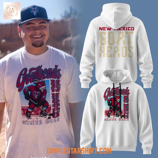 New Mexico Goatheads New Season White Hoodie Shirt