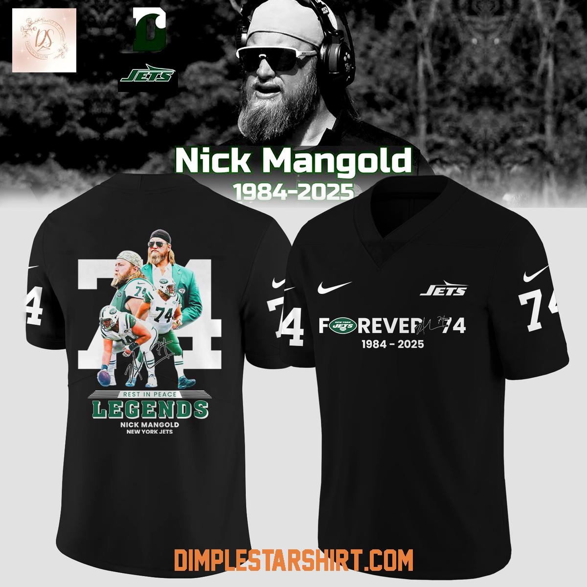 Nick Mangold New York Jets Forever 74 Legends Black Football Jersey Nick Mangold New York Jets Forever 74 Legends Black Football Jersey