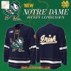 Notre Dame Fighting Irish Hockey Team Leprechaun White Hockey Jersey