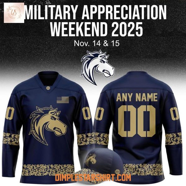 Ogden Mustangs Military Appreciation Weekend 2025 Hockey Jersey