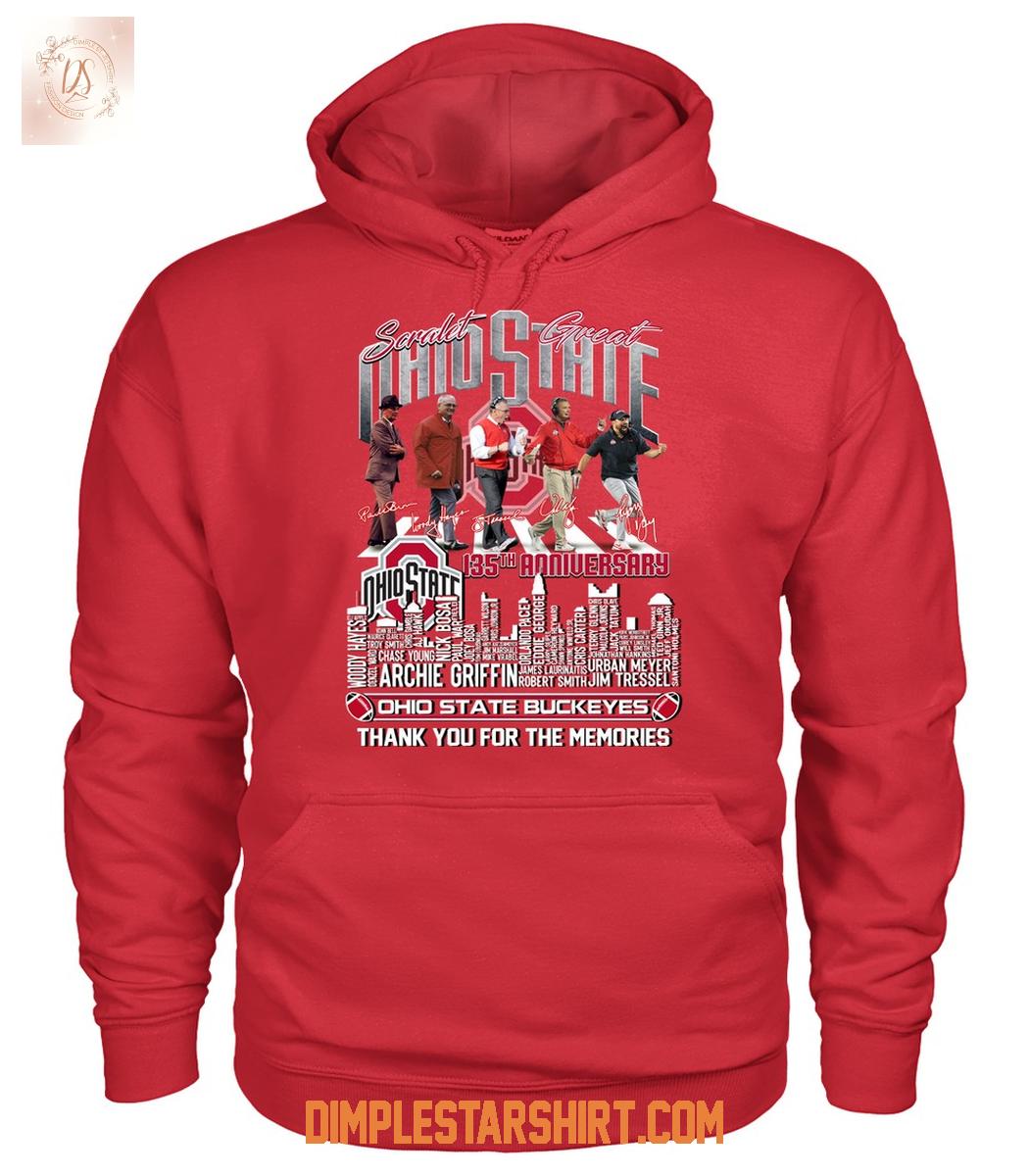 Ohio State Buckeyes 135th Anniversary T Shirt Ohio State Buckeyes 135th Anniversary T Shirt