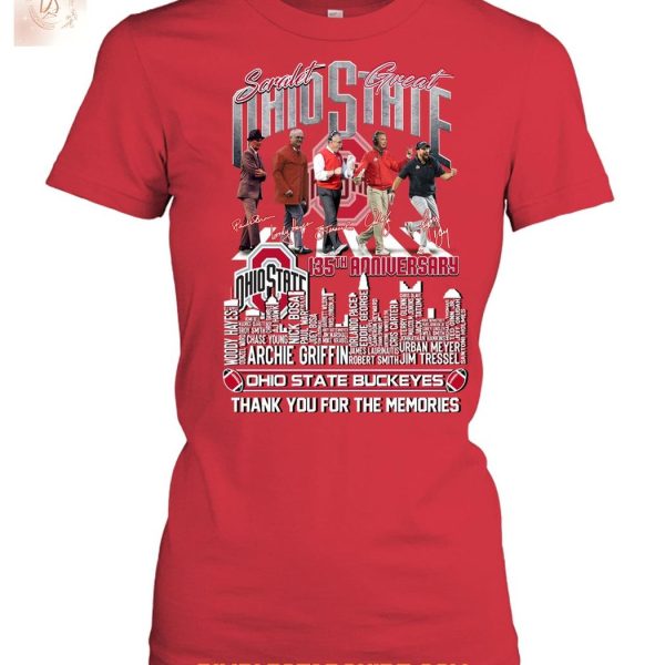 Ohio State Buckeyes 135th Anniversary T Shirt