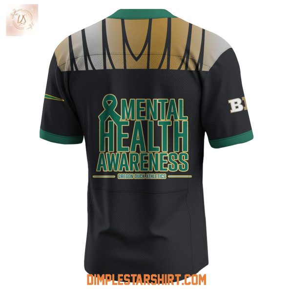 Oregon Ducks Mental Health Awareness Duck The Stigma Football Jersey