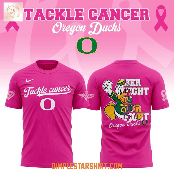 Oregon Ducks Tackle Cancer 2025 Hoodie Shirt