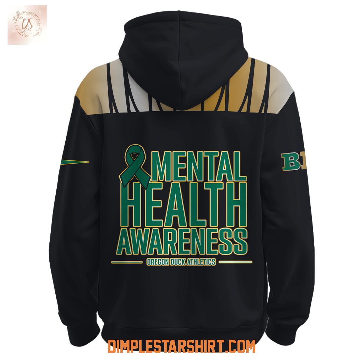Oregon Ducks The Mighty Duck Takes The Lead Mental Health Awareness Hoodie Shirt Oregon Ducks The Mighty Duck Takes The Lead Mental Health Awareness Hoodie Shirt