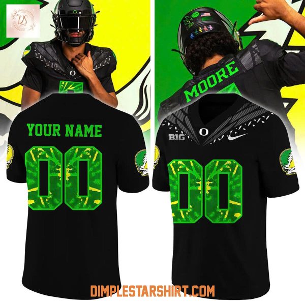 Oregon Ducks x Grateful Dead 60 Years Football Jersey