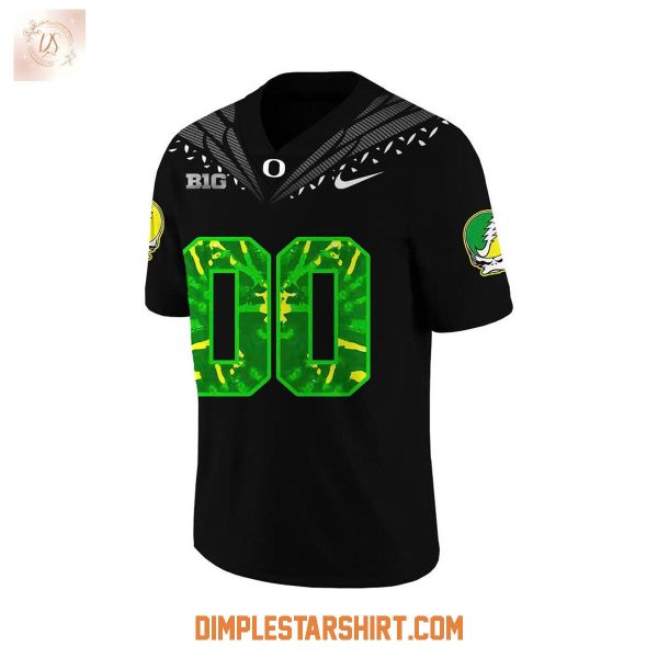 Oregon Ducks x Grateful Dead 60 Years Football Jersey