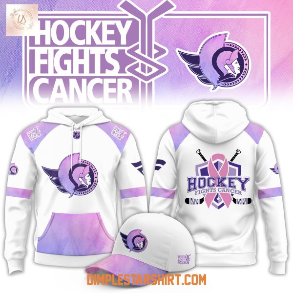 Ottawa Senators Hockey Fight Cancer Hoodie Shirt