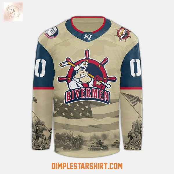 Peoria Rivermen Military Appreciation Night 2025 Hockey Jersey
