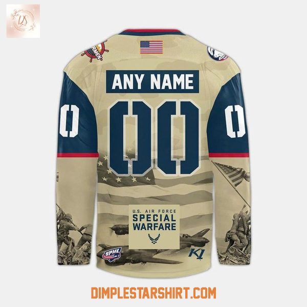 Peoria Rivermen Military Appreciation Night 2025 Hockey Jersey