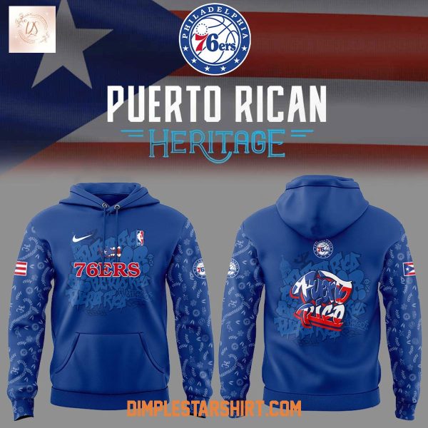 Philadelphia 76ers Puerto Rican Heritage 2025 Hoodie Shirt